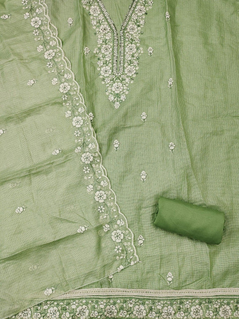 Rangtulika Ethnics Embroidered Unstitched Dress Material - Image 3