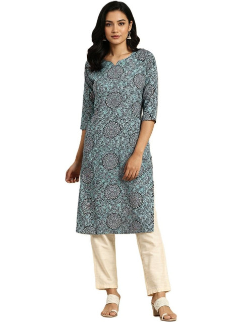 Milvia Women Ethnic Motifs Printed Indie Prints Crepe Kurta - Image 2