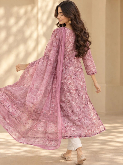 DYAAS Women Floral Printed Floral Kurta - Image 2