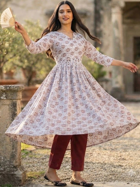 RUNAYA NX Romantic Florals Printed Tunic with Trousers