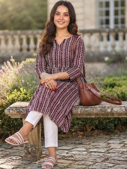 RUNAYA NX Floral Printed Tunic with Trousers - Image 2
