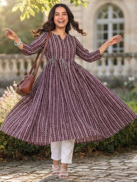 RUNAYA NX Floral Printed Tunic with Trousers