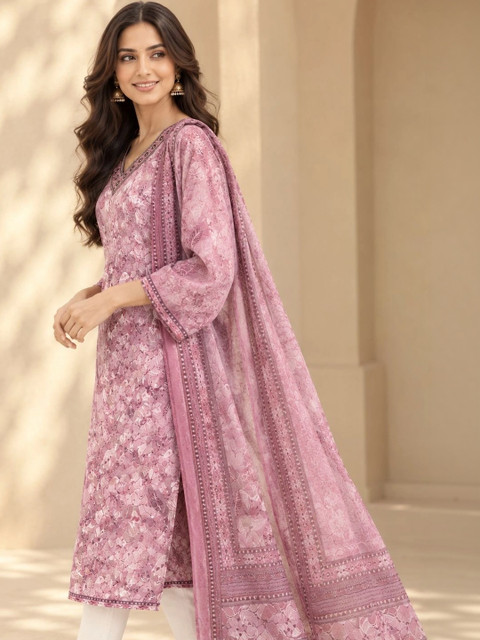 DYAAS Women Floral Printed Floral Kurta - Image 3