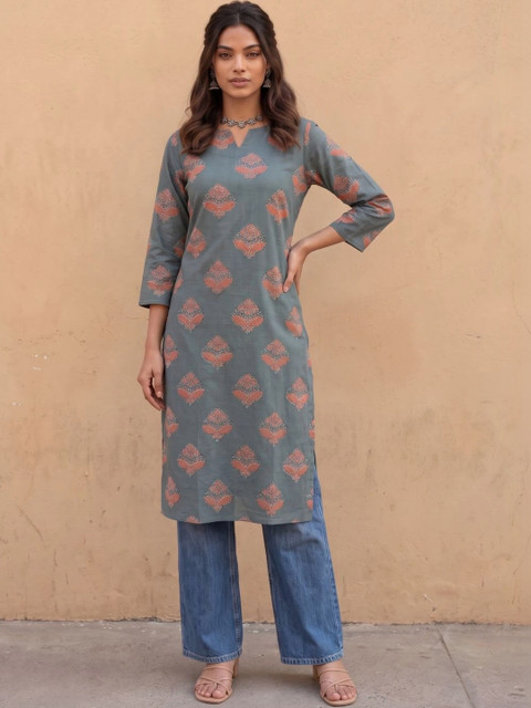 fusion by glitchez Women Ethnic Motifs Printed Indie Prints Kurta