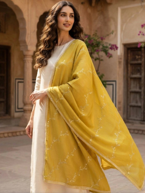 Dupatta Bazaar Dupatta with Sequinned - Image 6