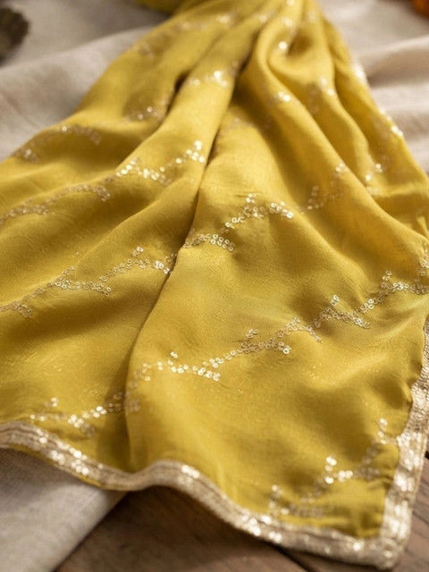 Dupatta Bazaar Dupatta with Sequinned - Image 4