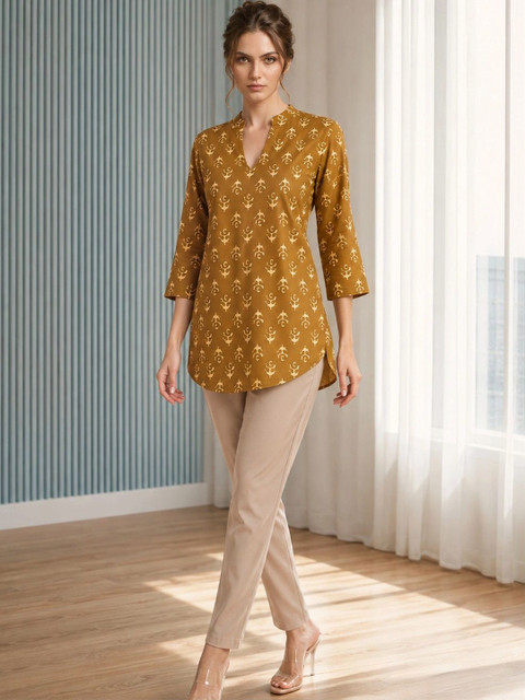 all about you Women Ethnic Motifs Printed Indie Prints Kurta