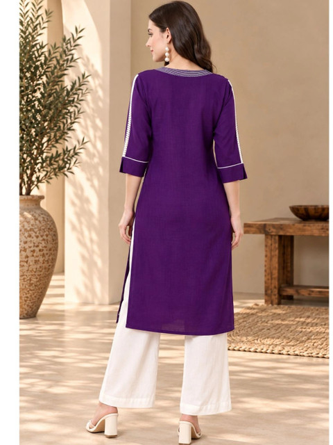 ANGITA Women Embroidered Thread Work Kurta - Image 2