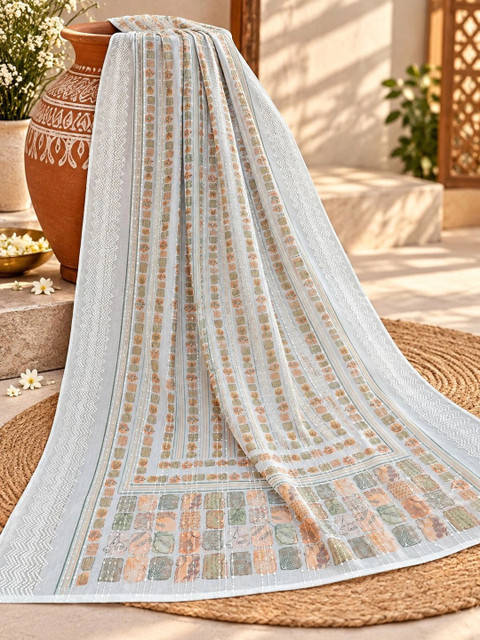 Anouk Ethnic Motifs Embroidered Dupatta with Thread Work