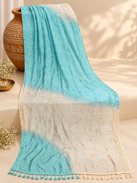 Anouk Embroidered Dupatta with Sequinned
