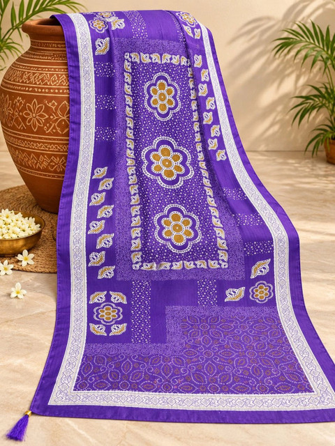 Anouk Ethnic Motifs Printed Bandhani Dupatta