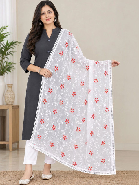 Avni N Anvi Embroidered Dupatta with Thread Work