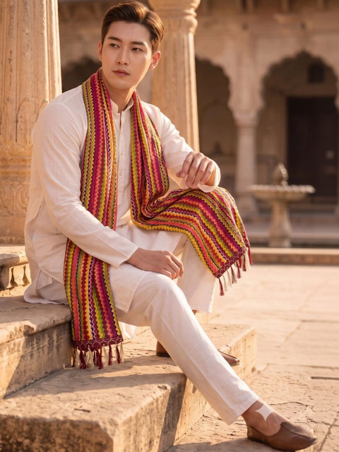 TAMNNA DUPATTA HUB Woven Design Dupatta - Image 6