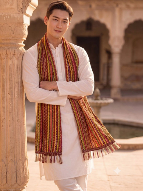 TAMNNA DUPATTA HUB Woven Design Dupatta - Image 2