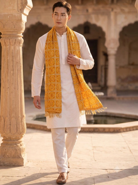TAMNNA DUPATTA HUB Ethnic Motifs Dupatta with Thread Work - Image 3