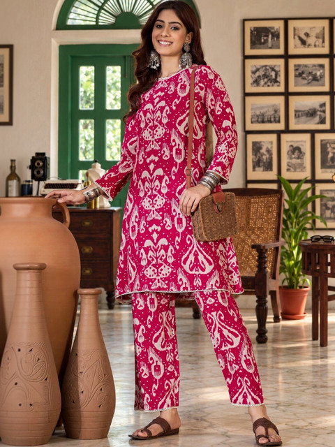 Anouk Floral Printed Tunic with Trousers