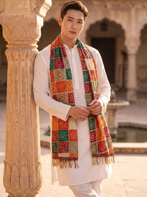 TAMNNA DUPATTA HUB Printed Bandhani Dupatta