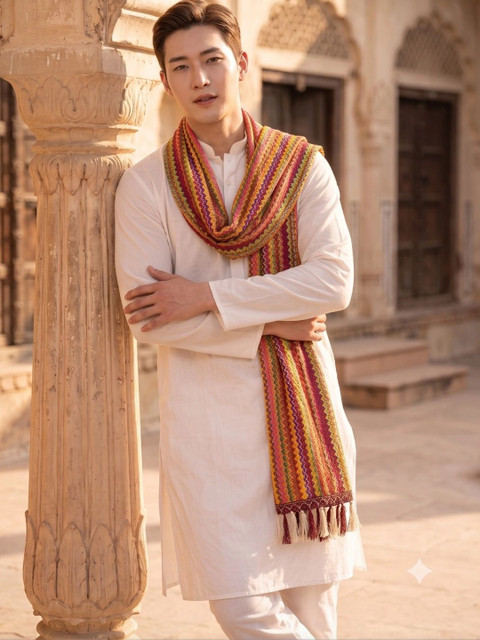 TAMNNA DUPATTA HUB Woven Design Dupatta - Image 3