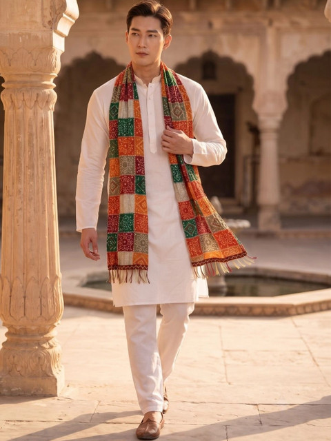 TAMNNA DUPATTA HUB Printed Bandhani Dupatta - Image 6