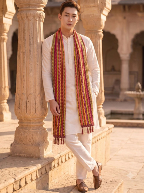 TAMNNA DUPATTA HUB Woven Design Dupatta - Image 4