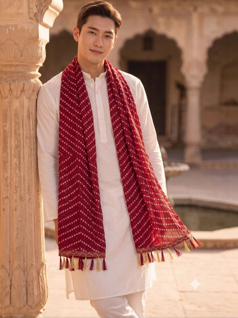TAMNNA DUPATTA HUB Bandhani Dupatta - Image 3