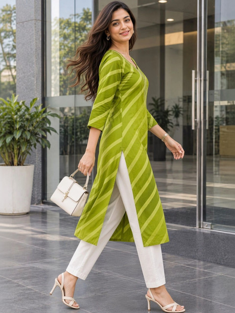 Rajnandini Women Printed Thread Work Kurta - Image 6