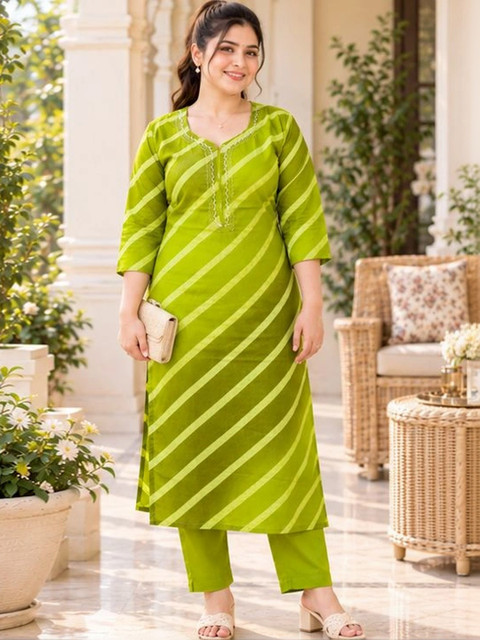 Moda Rapido Women Printed Thread Work Kurta