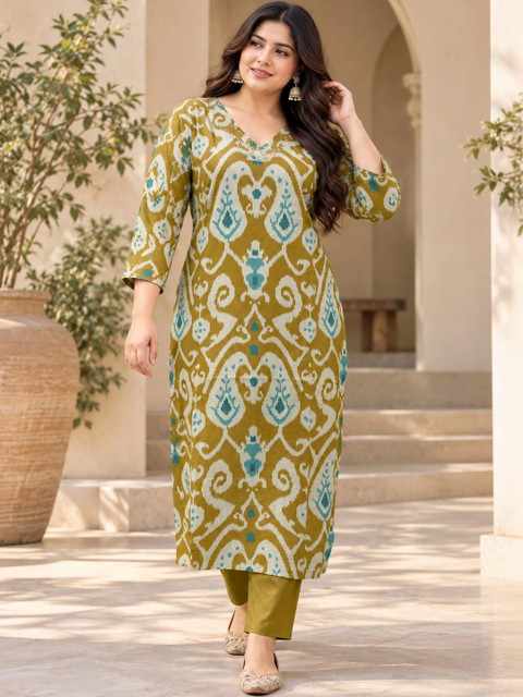 Aaradhya Fashion Women Printed Thread Work Kurta
