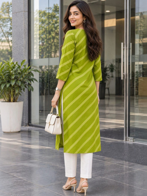 Rajnandini Women Printed Thread Work Kurta - Image 7