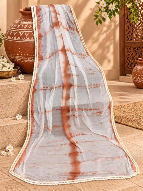 Anouk Dyed Tie and Dye Dupatta - Image 2