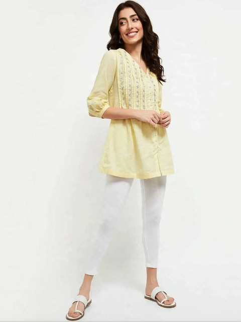 MICHAEL KOVLIN Cotton Ankle Fit Leggings - Image 3