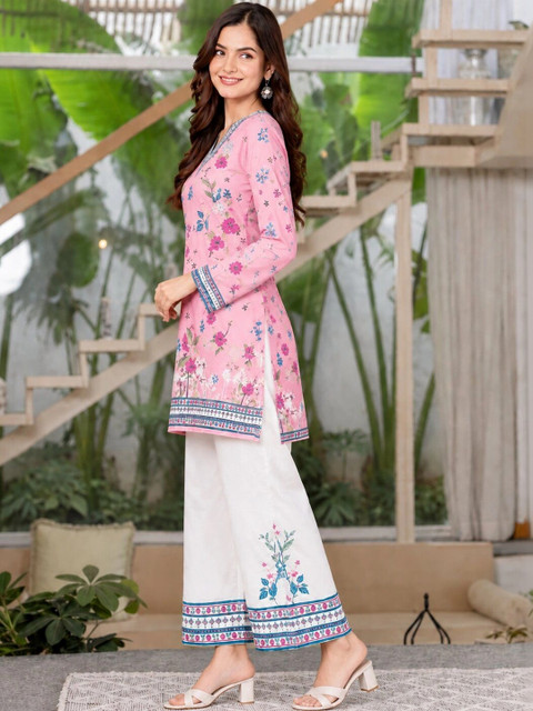 SZN Romantic Florals Printed Tunic with Palazzos - Image 3