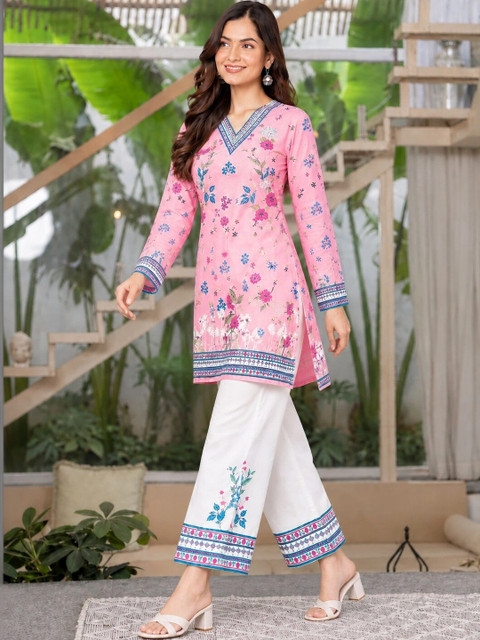 SZN Romantic Florals Printed Tunic with Palazzos - Image 5