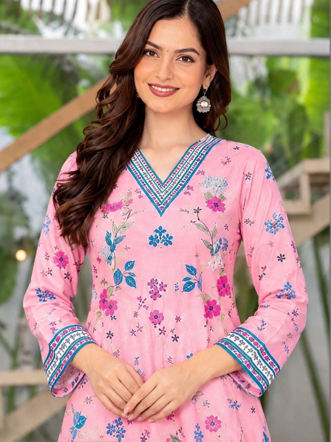 SZN Romantic Florals Printed Tunic with Palazzos - Image 6