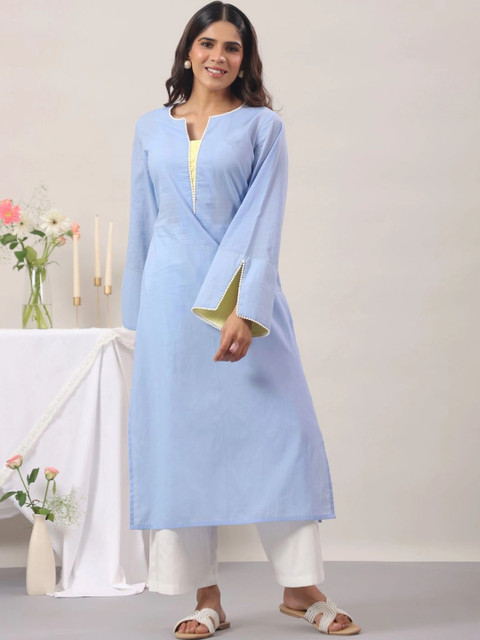 Rimeline Women Flared Sleeves Kurta