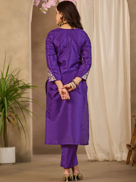SZN Floral Embroidered Tunic with Trousers - Image 2