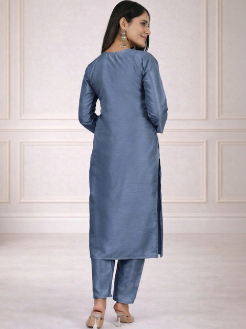 SZN Floral Embroidered Tunic with Trousers - Image 2