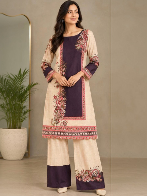 Travel Wardrobe Floral Printed Tunic with Palazzos