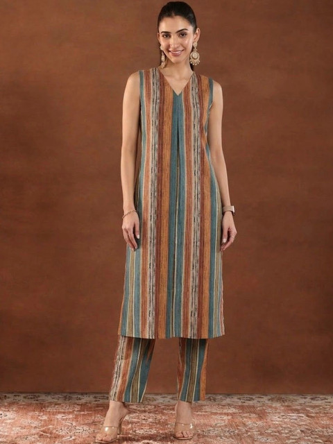 Anouk Linen Printed Tunic with Trousers