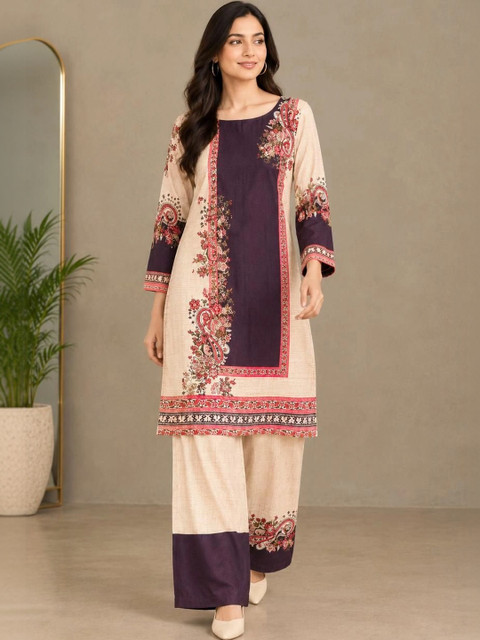 Travel Wardrobe Floral Printed Tunic with Palazzos - Image 5