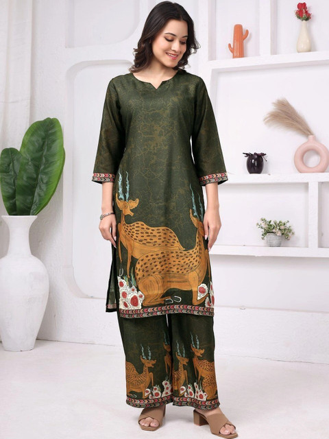 THIRTY 3rd Floral Cotton Printed Tunic with Trousers - Image 3