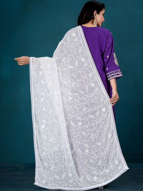 Avni N Anvi Embroidered Dupatta with Thread Work - Image 2