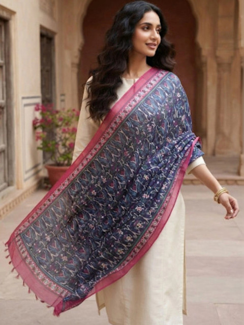 Dupatta Bazaar Ethnic Motifs Printed Ikat Dupatta