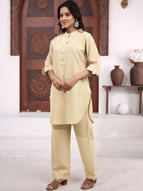 THIRTY 3rd Cotton Solid Tunic with Trousers - Image 3