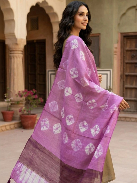 Dupatta Bazaar Printed Tie and Dye Dupatta - Image 3
