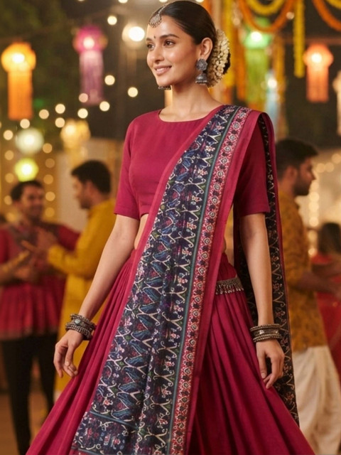 Dupatta Bazaar Ethnic Motifs Printed Ikat Dupatta - Image 7