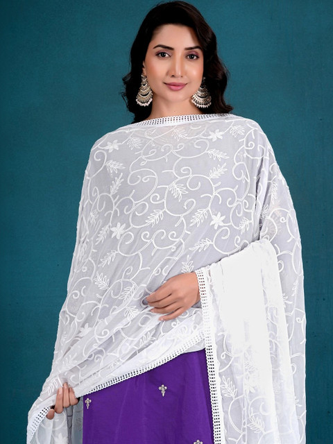 Avni N Anvi Embroidered Dupatta with Thread Work - Image 3