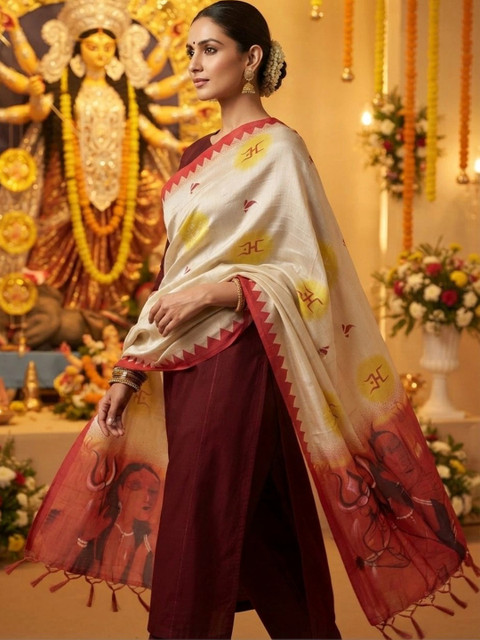 Dupatta Bazaar Ethnic Motifs Printed Dupatta - Image 4