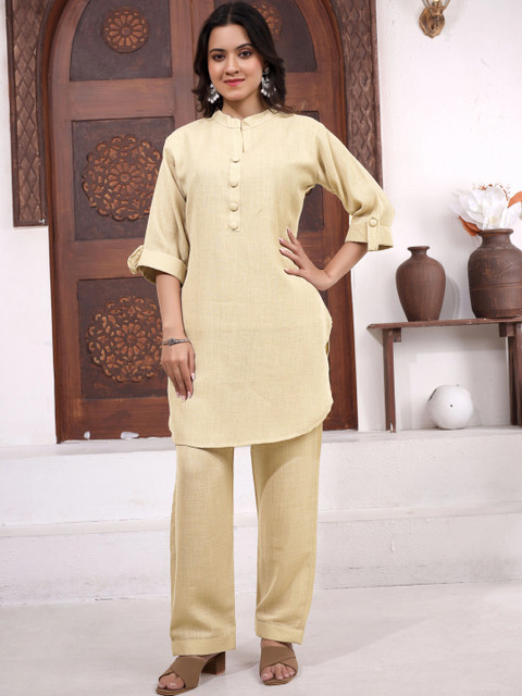 THIRTY 3rd Cotton Solid Tunic with Trousers - Image 4