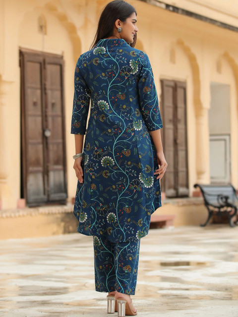 SZN Floral Printed Tunic with Palazzos - Image 2